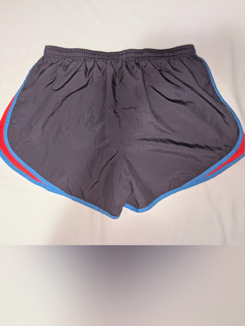 Nike Dri-FIT Tempo Running Shorts Grey Blue Orange XL Excellent Condition - Picture 2 of 4